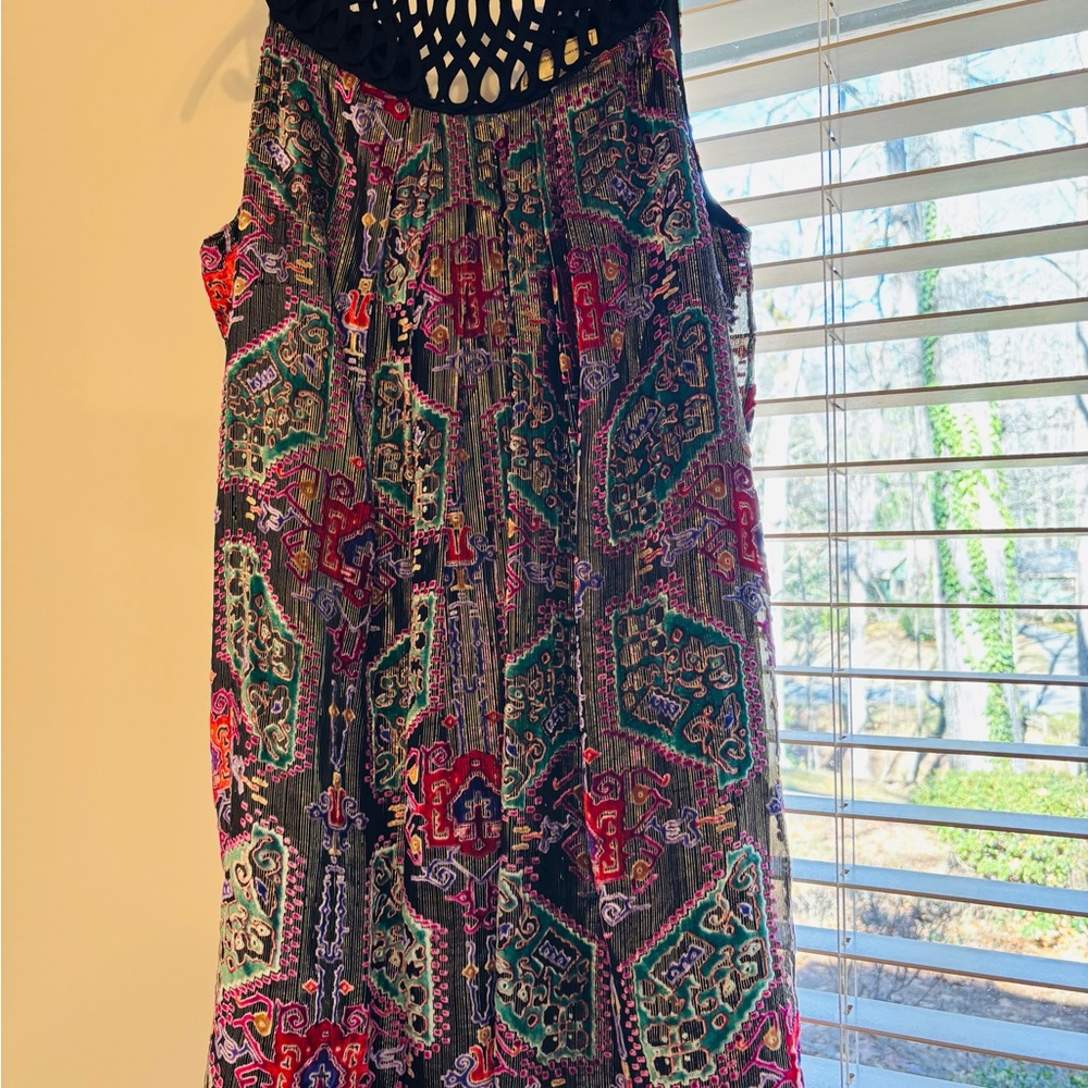 Multicolor Patterned Women's Dress Anthropologie M